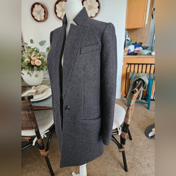 Iro Gray Wool Blazer Size 34 -Xsm - Picture 6 of 10